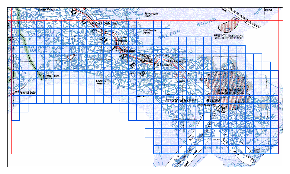 Mississippi River Delta. These JPEG images are large: from 1 to 12 MB.