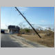 House caught in utility lines - Plaquemines Parish