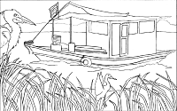 Boat Coloring Page